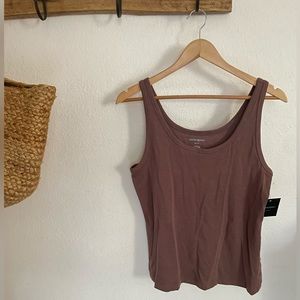 CYNTHIA ROWLEY brown tank